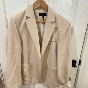 Cream blazer oversized